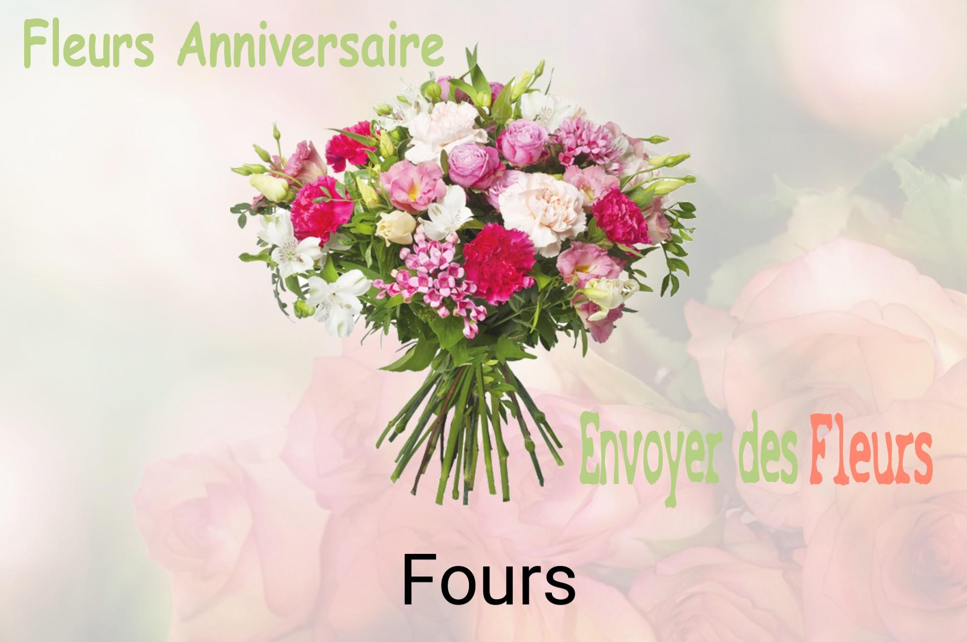Bouquet de fleurs d’anniversaire livré à Fours
